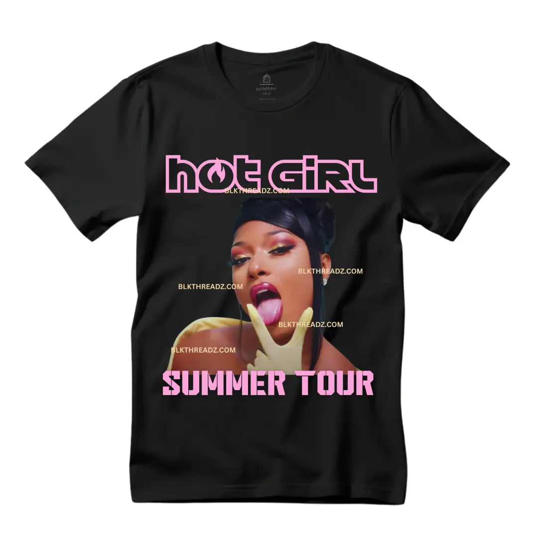 Megan Thee Stallion Hot Girl Summer Concert Shirt - Black Threadz