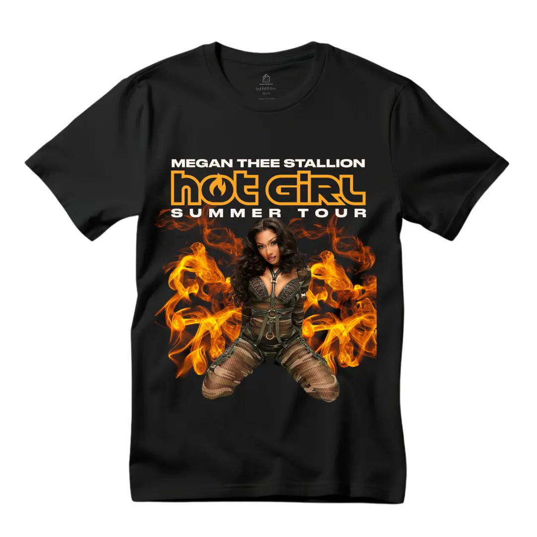 Megan Thee Stallion's Hot Girl Summer Tour Shirt Limited Edition Camo - Black Threadz