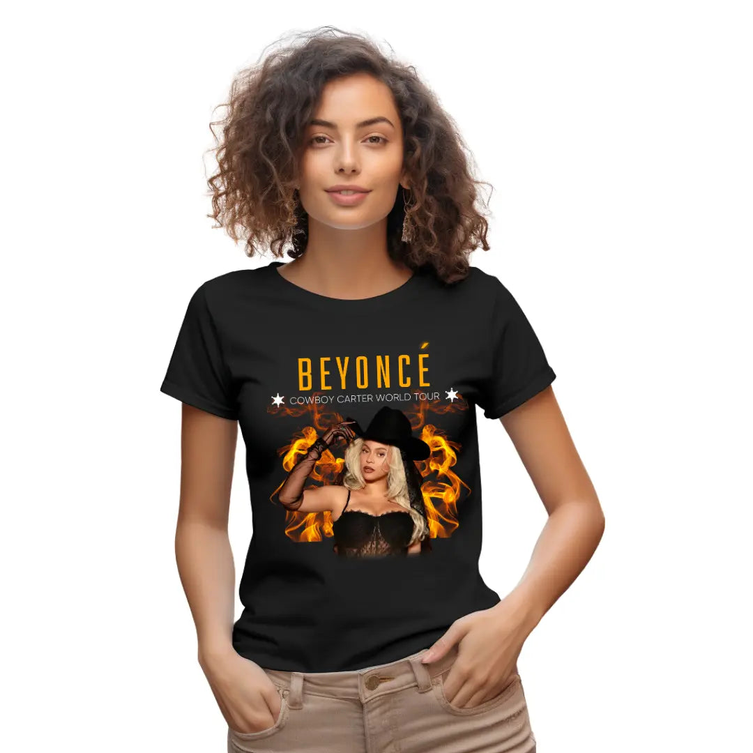 Experience the Ultimate Beyoncé Cowboy Carter World Tour Concert Shirt - Limited Edition Black Tee! - Black Threadz