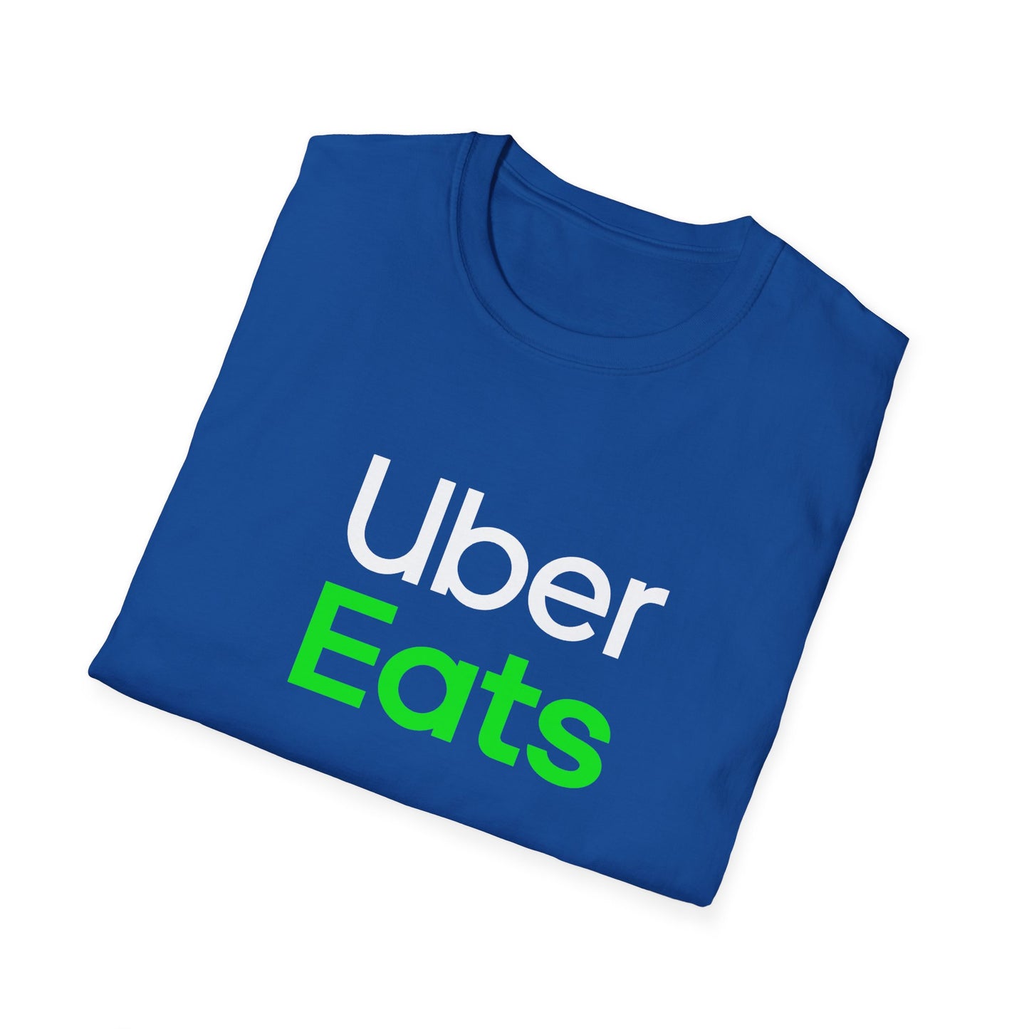 Uber Eats Graphic Tee - Unisex Cotton T-Shirt for Delivery Driver & Courier Gear | Official Uber Merch & Work Uniform | Logistics Apparel Streetwear - Perfect Foodie Gift & Uber Gift Delivery App Clothing
