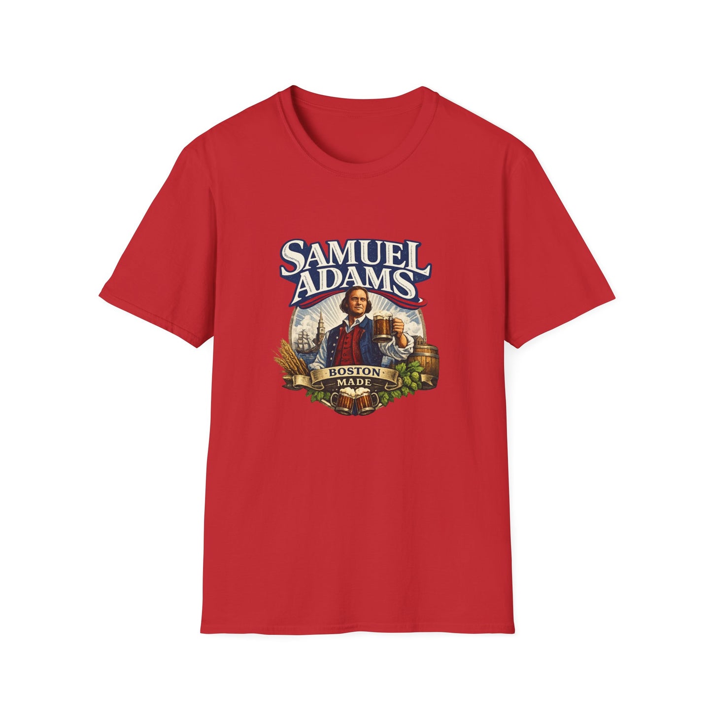 Samuel Adams T-Shirt – Beer Fan Tee, American Lager Shirt, Brewery & Bar Merch