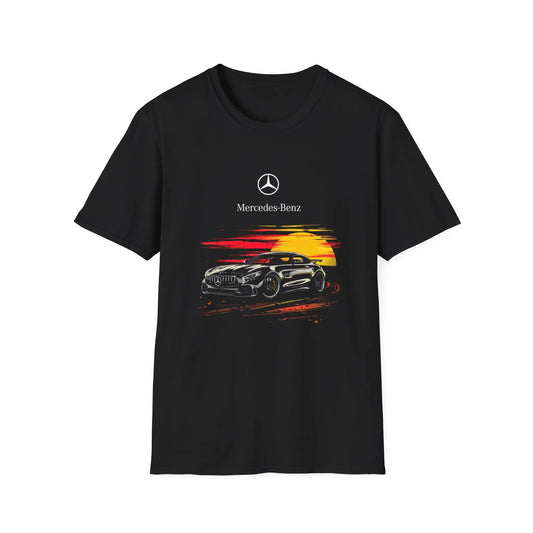 Rev Up Your Style: Mercedes-Benz AMG SL Roadster Black T-Shirt! - Black Threadz
