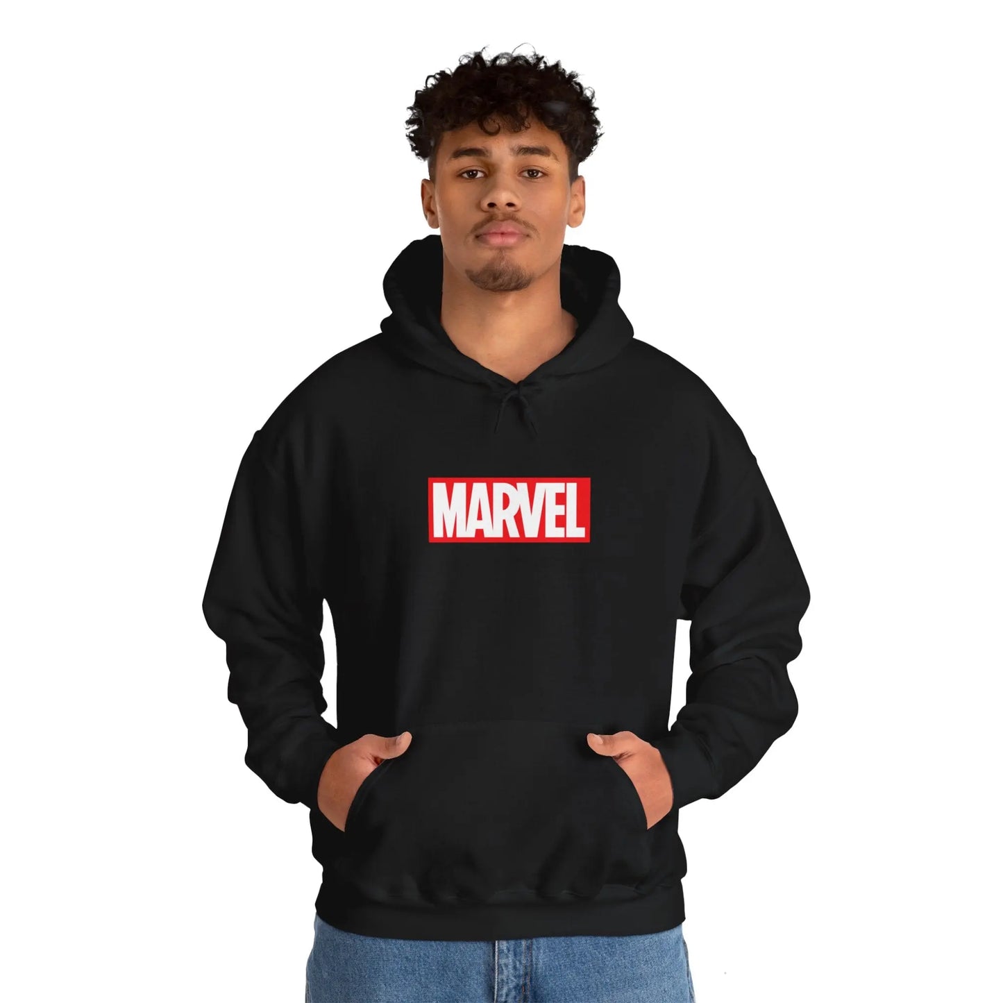 Spiderman Slinging Over a Bridge: Embrace Your Superhero Style with This Black Hoodie! - Black Threadz