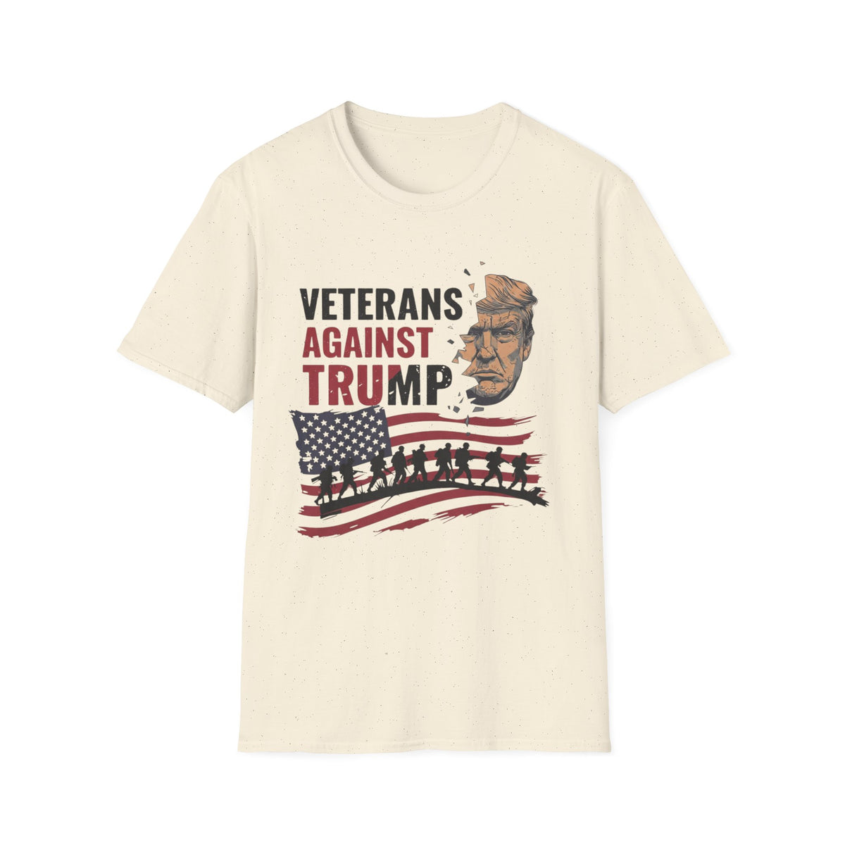 Veterans Against Trump T-Shirt | Patriotic No Kings & Protest Apparel