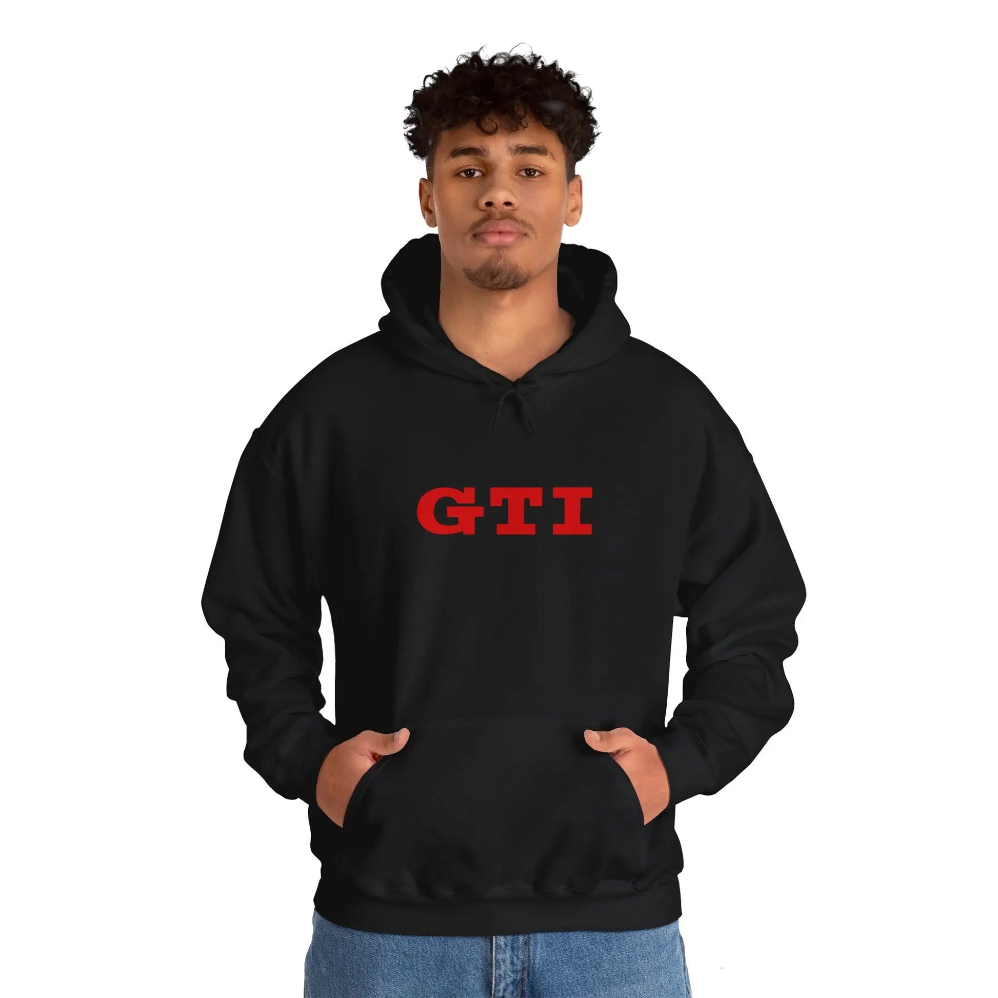 Vibrant VW GTI: Colorful Black Hoodie - Black Threadz