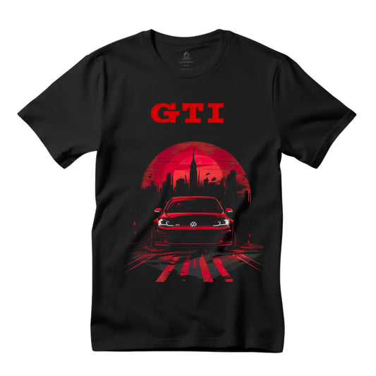 Cityscape Cruise: GTI Urban Black T-Shirt - Black Threadz