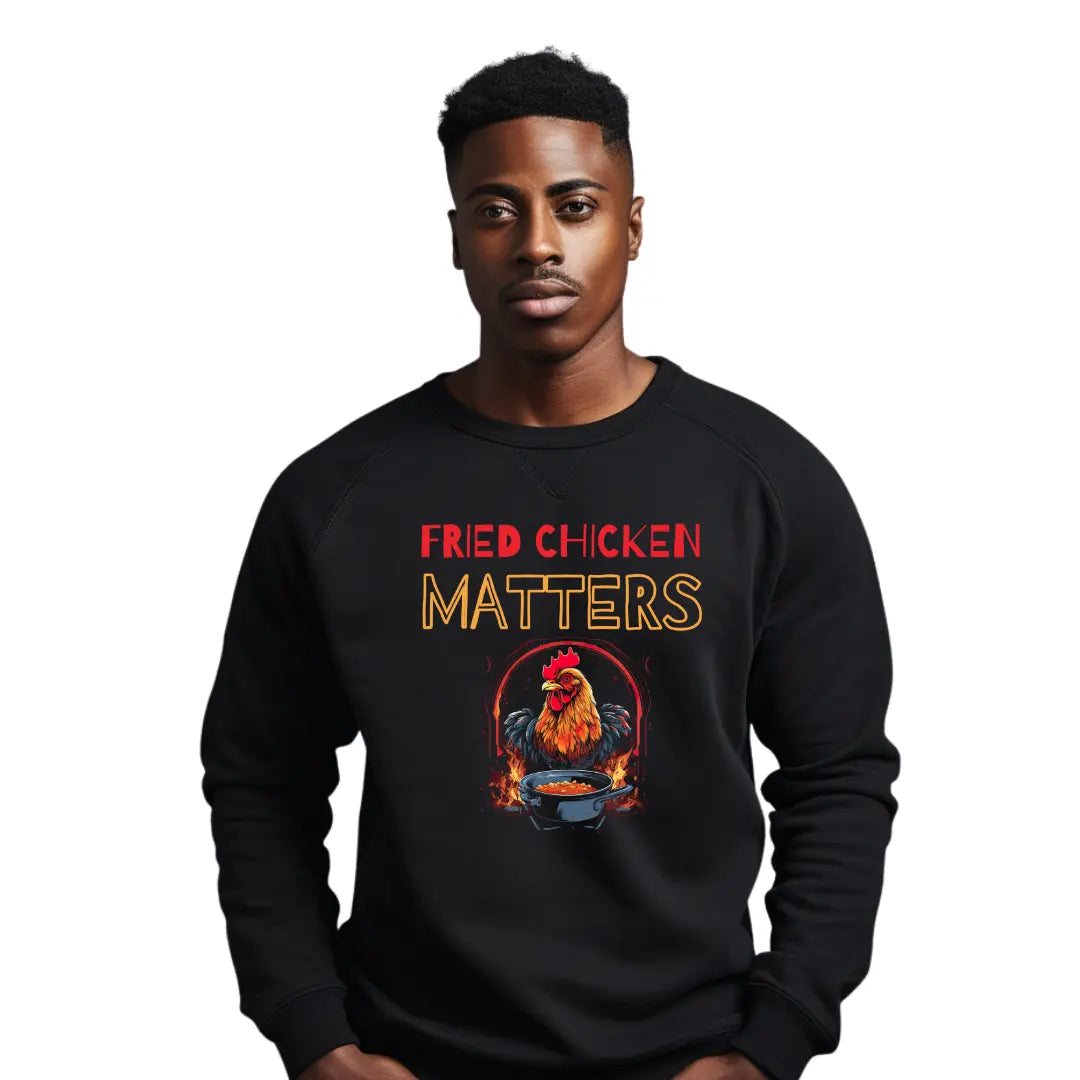 Fried Chicken Matters: Statement Sweatshirt - Black Threadz