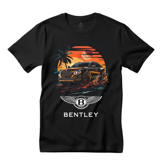 Bentley Bentayga Graphic Black T-Shirt - Luxury SUV Design - Black Threadz