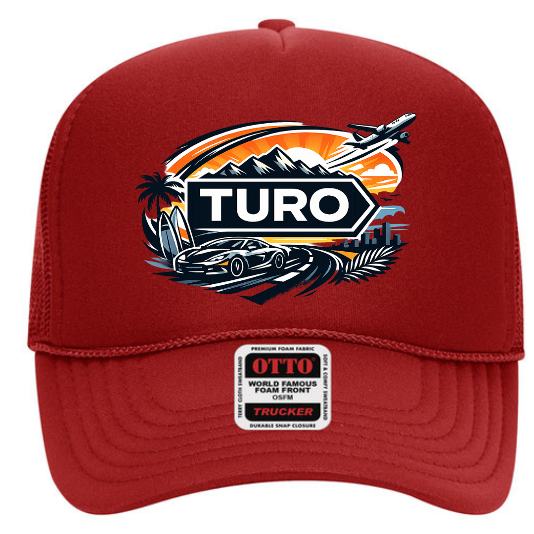 Turo Host Trucker Snapback Hat – Car Sharing Host Mesh Cap, Adjustable Fit