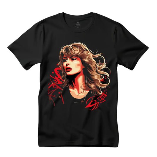 Swiftie Chic: Taylor Swift Graphic Tee for True Fans - Black Threadz