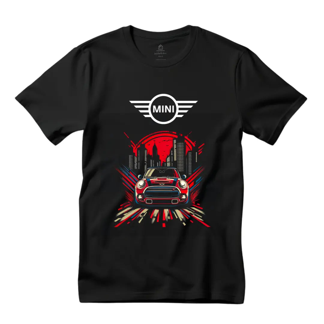 Countryman Graphic Tee - Premium Black Top with Iconic Car Design - Black Threadz