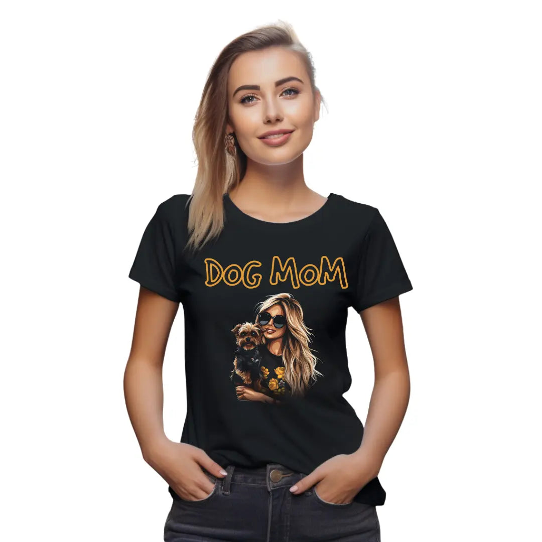 Dog Mom T-Shirt: Celebrate Your Fur Baby Love - Black Threadz