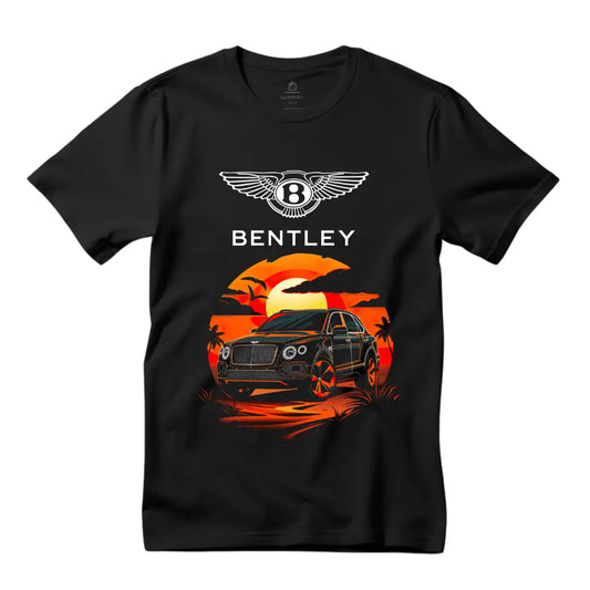 Bentayga Graphic Black T-Shirt - Luxury SUV Design - Black Threadz