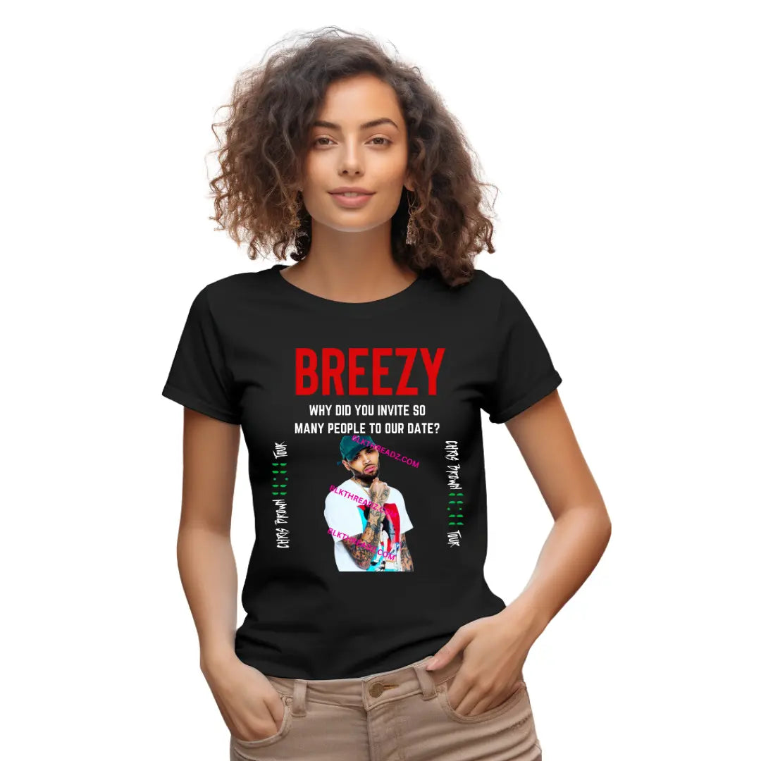 Chris Brown 11:11 Tour Merch T-Shirt Unisex Women/Men Summer Concert T-shirt Short sleeve Touring Logo Tee - Black Threadz