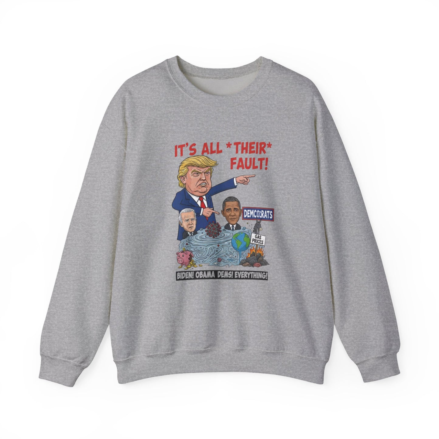 4of Crewneck Sweatshirt — Political Satire 'Is He Dead Yet?