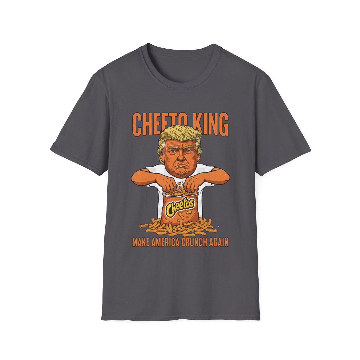 Cheeto King Anti-Trump T-Shirt | No Kings Political Satire Apparel