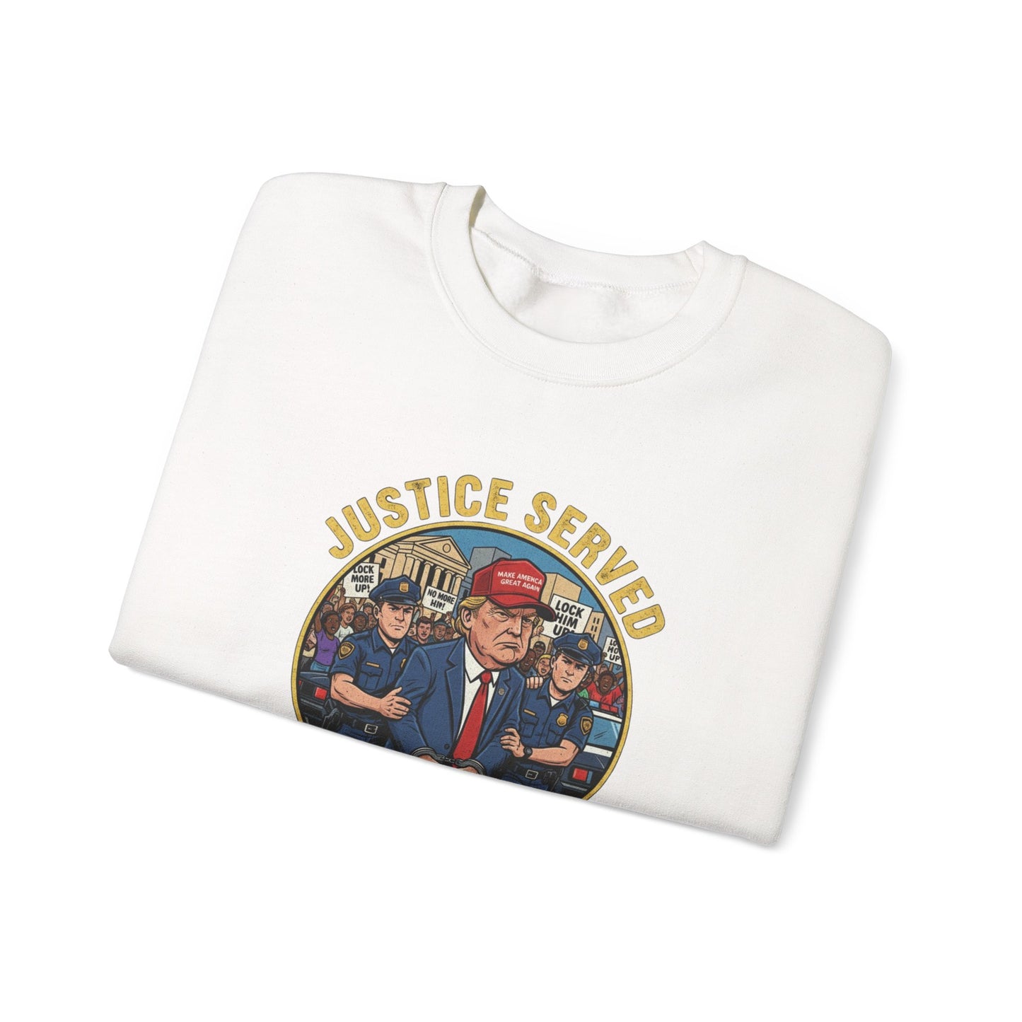 8 Crewneck Sweatshirt — Political Satire 'Is He Dead Yet?