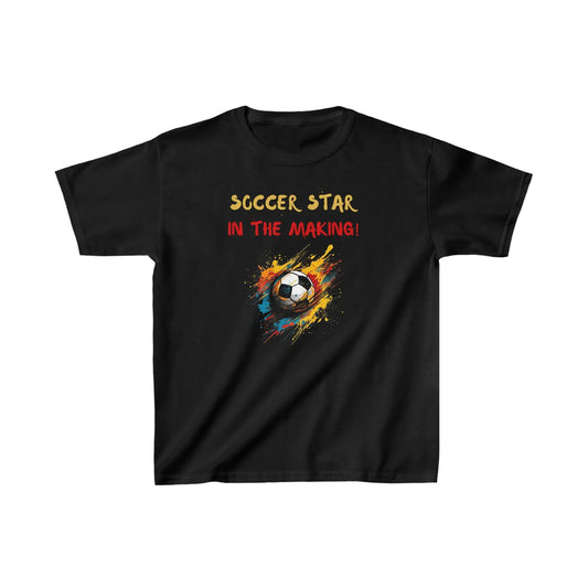 Kids Soccer Black T-Shirt: Best Soccer Gift for 8 Year Old Boys | Free Shipping on Kids Soccer Shirts - Black Threadz