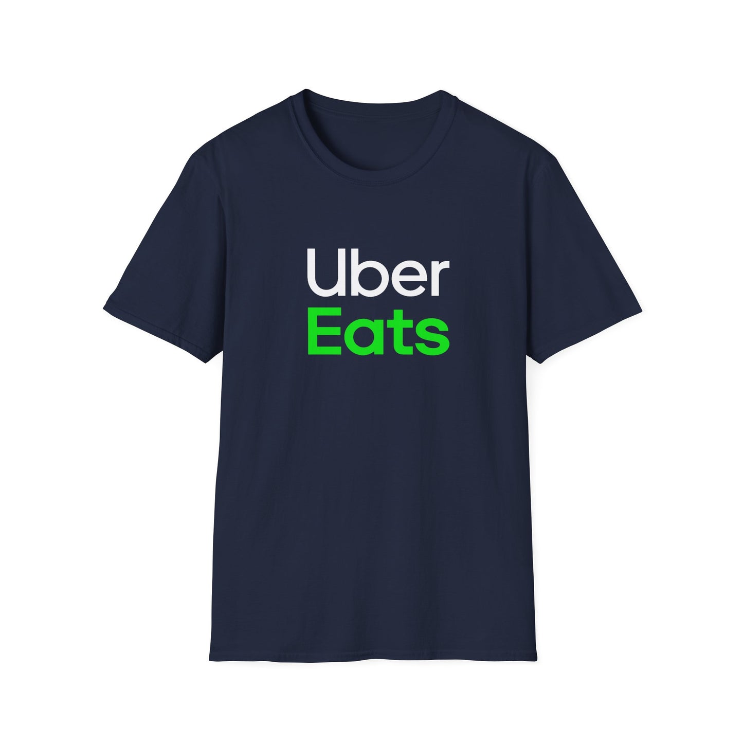 Uber Eats Graphic Tee - Unisex Cotton T-Shirt for Delivery Driver & Courier Gear | Official Uber Merch & Work Uniform | Logistics Apparel Streetwear - Perfect Foodie Gift & Uber Gift Delivery App Clothing