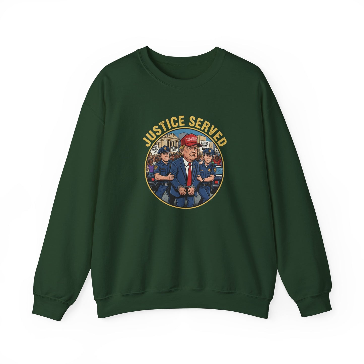 8 Crewneck Sweatshirt — Political Satire 'Is He Dead Yet?