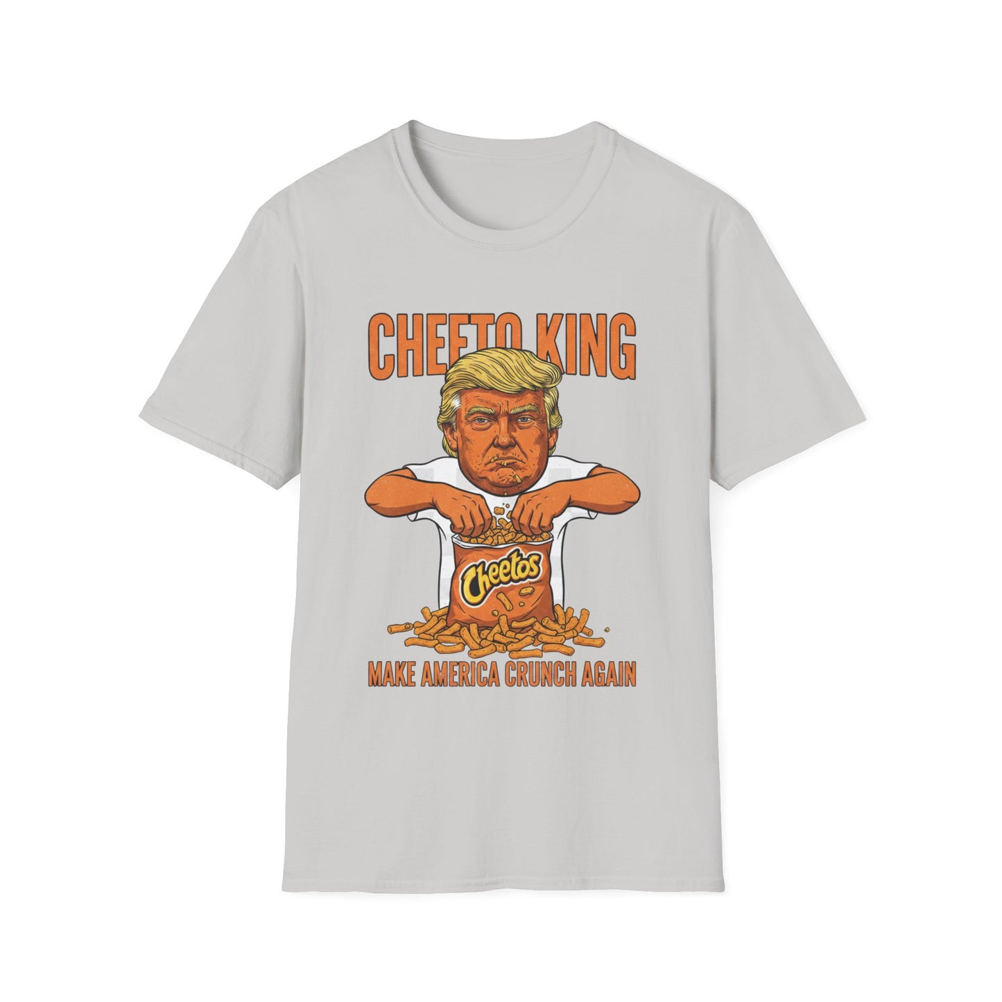 Cheeto King Anti-Trump T-Shirt | No Kings Political Satire Apparel