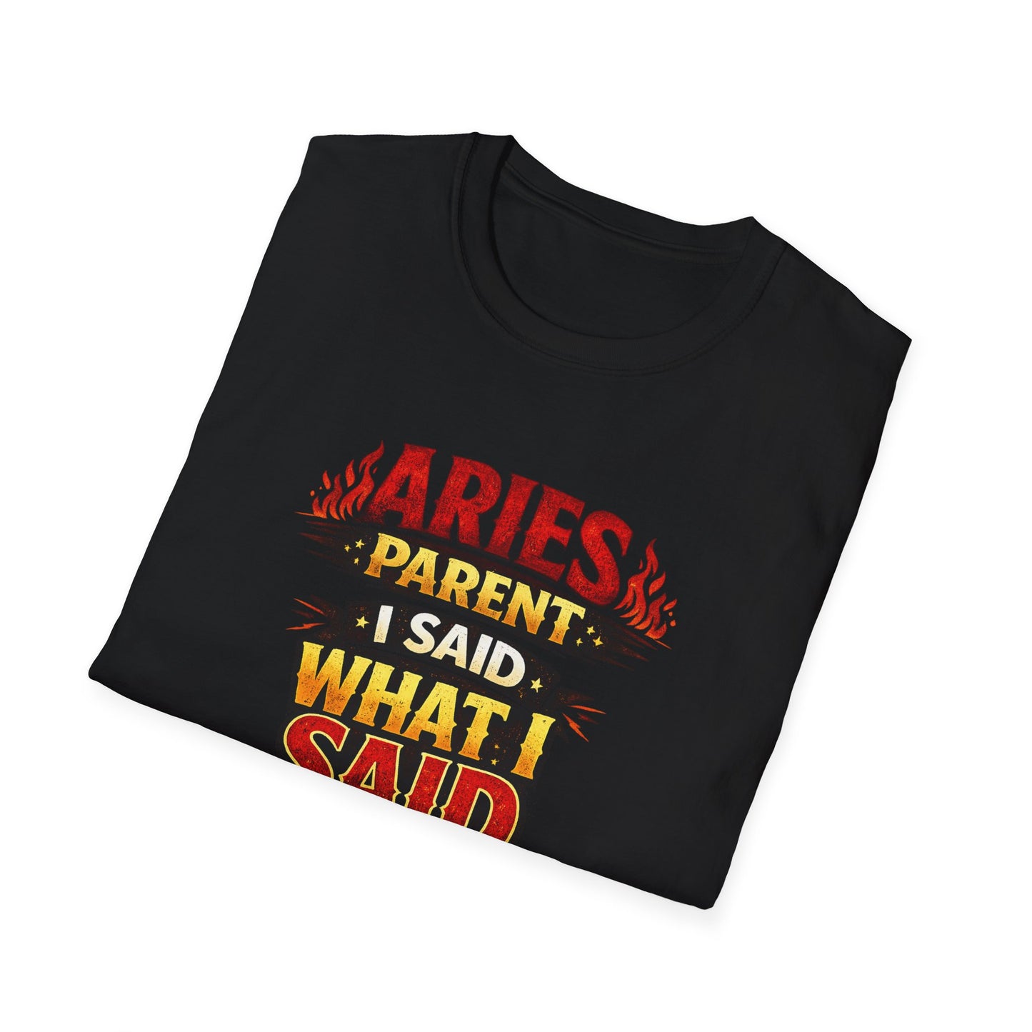 Aries Parent T-Shirt – “I Said What I Said” Funny Zodiac Mom Dad Tee | Bold Aries Personality Shirt | Astrology Gift