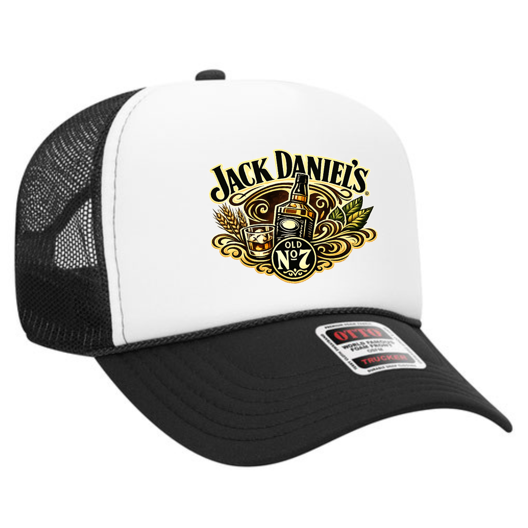 Jack Daniel’s Trucker Snapback Hat – Classic Whiskey Mesh Cap, Adjustable Fit