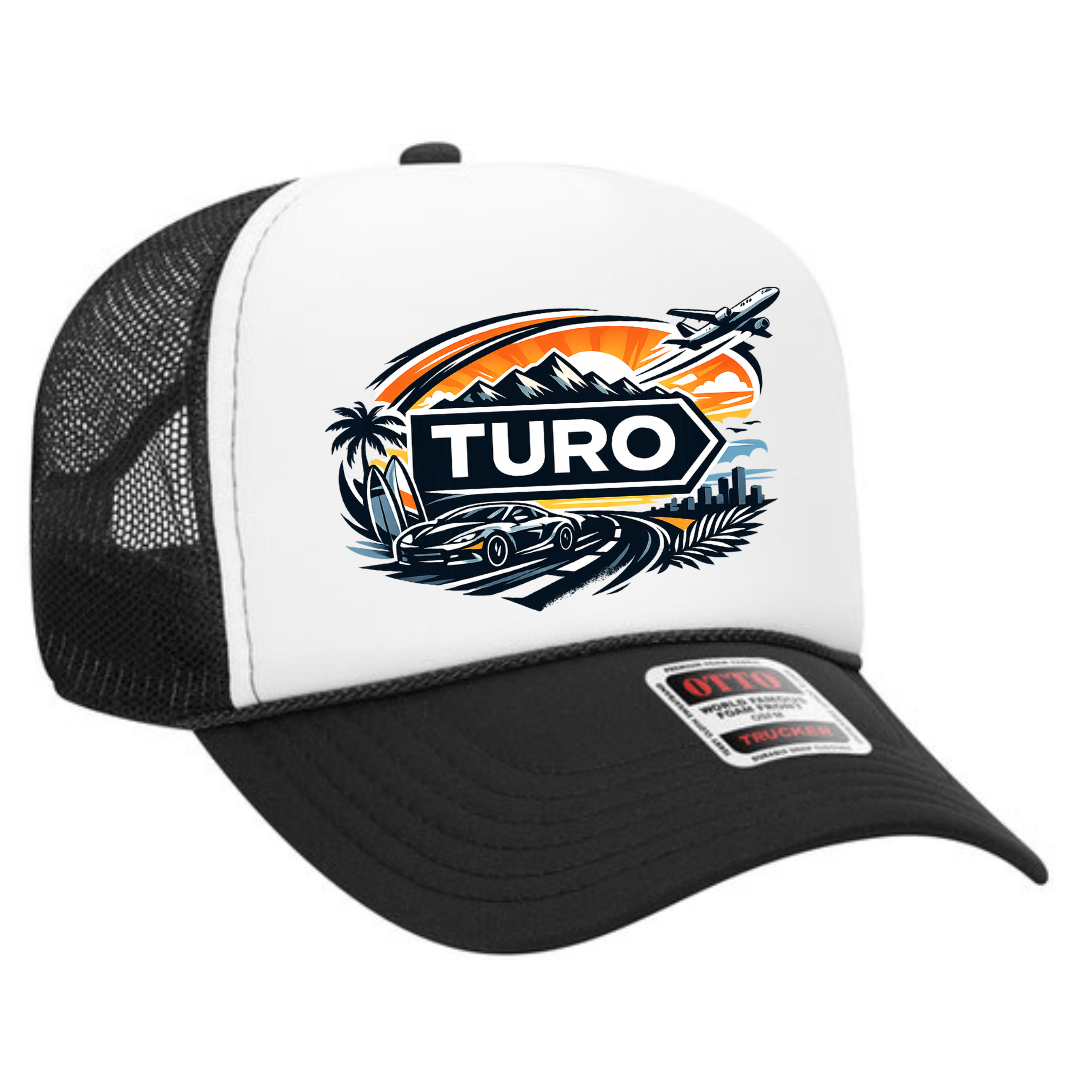 Turo Host Trucker Snapback Hat – Car Sharing Host Mesh Cap, Adjustable Fit