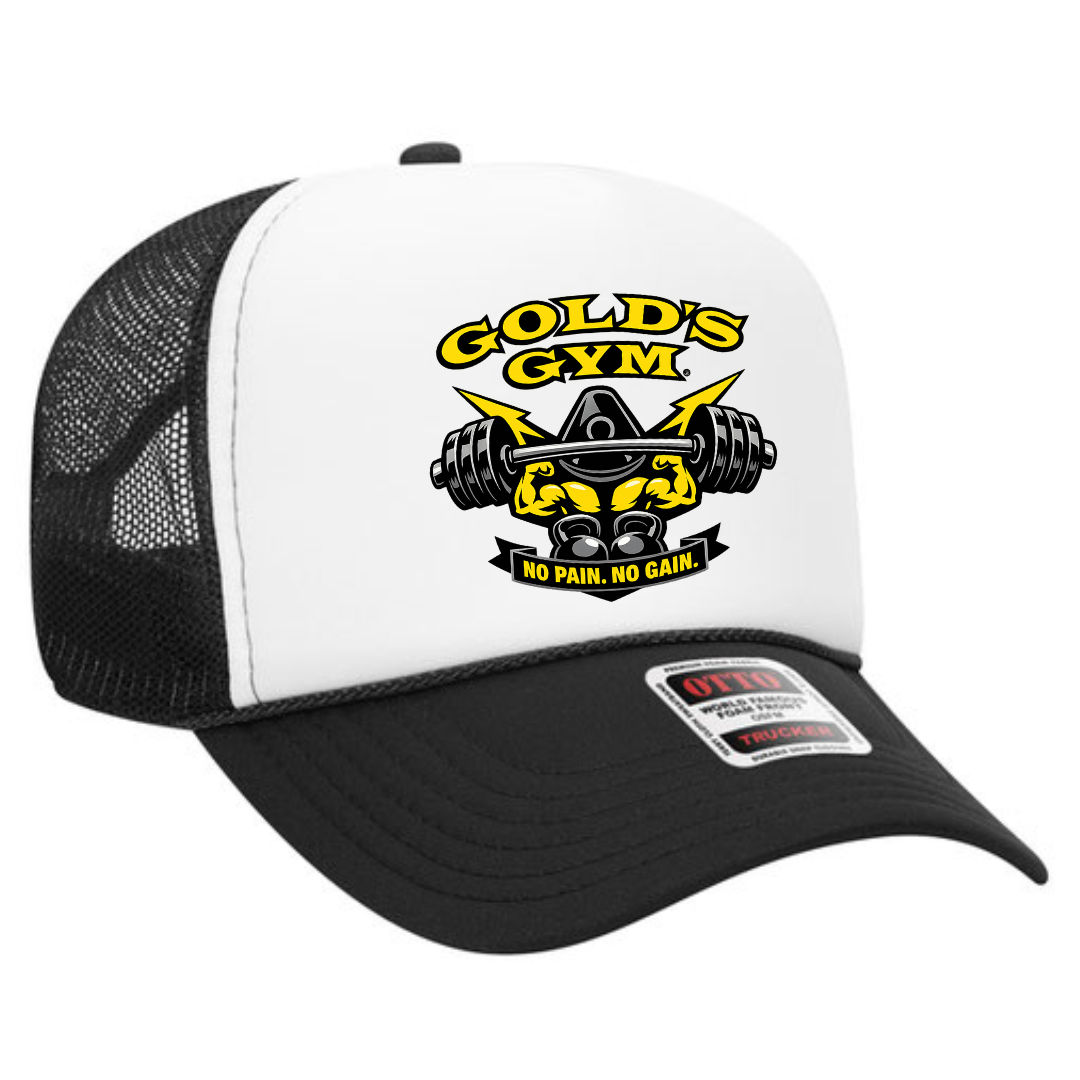 Gold’s Gym Trucker Snapback Hat – Classic Fitness Mesh Cap, Adjustable Fit