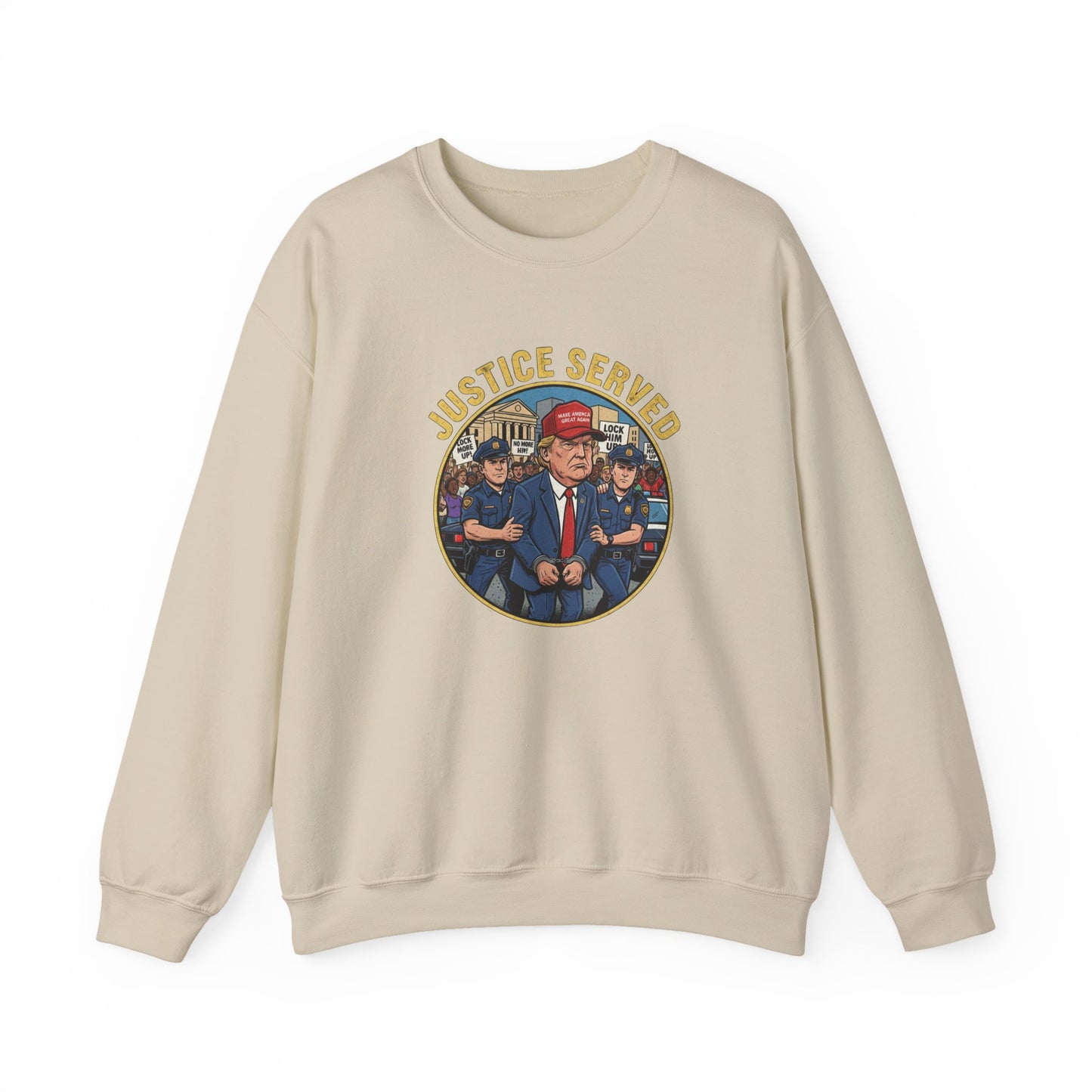 8 Crewneck Sweatshirt — Political Satire 'Is He Dead Yet?