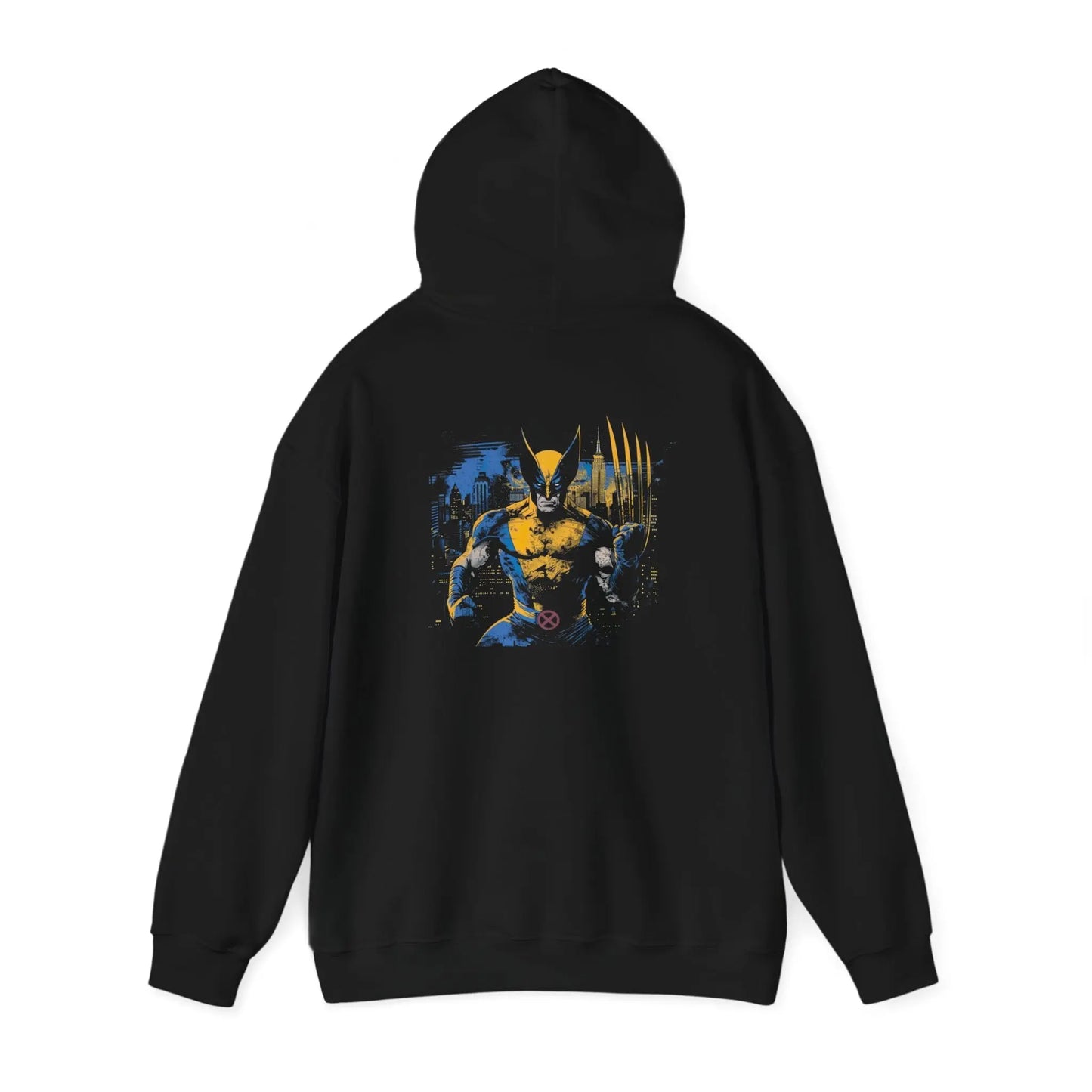 Claws Out: Wolverine Marvel Superhero Black Hoodie - Black Threadz