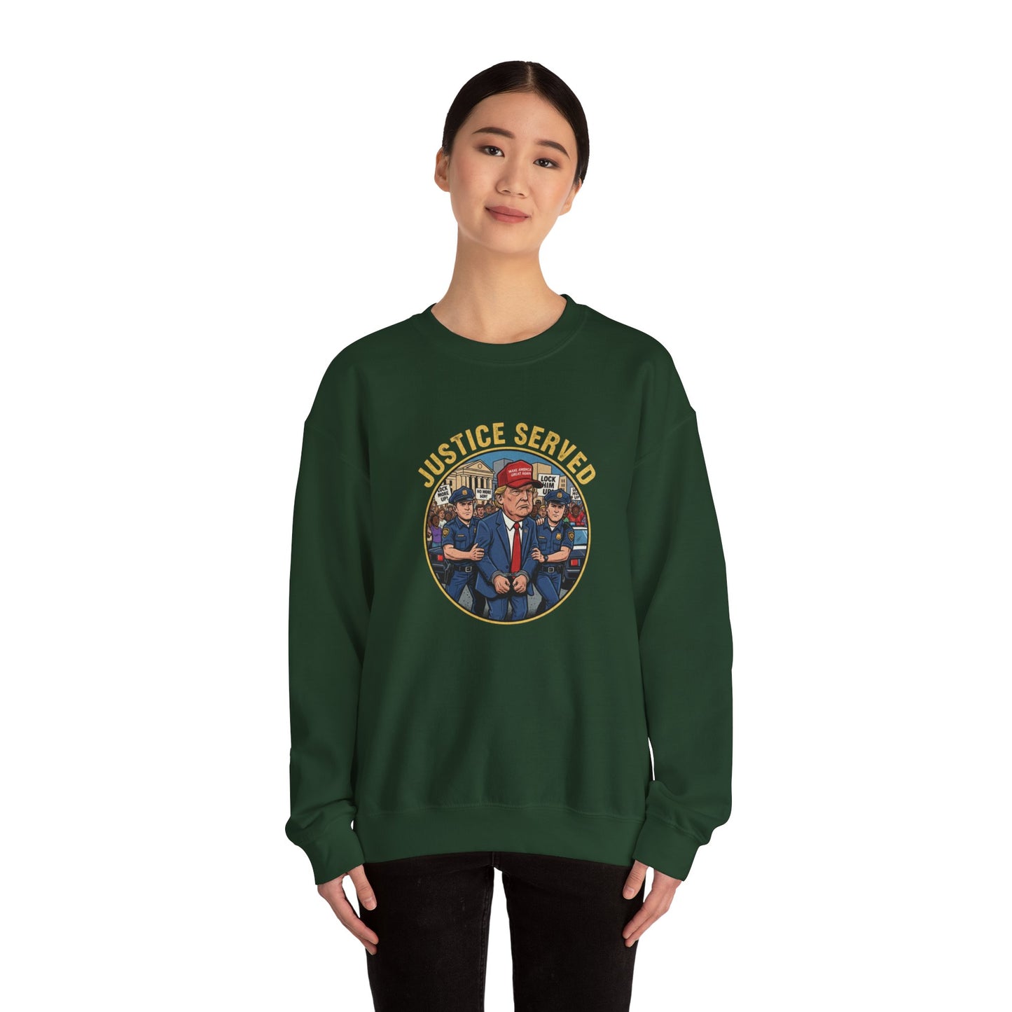 8 Crewneck Sweatshirt — Political Satire 'Is He Dead Yet?