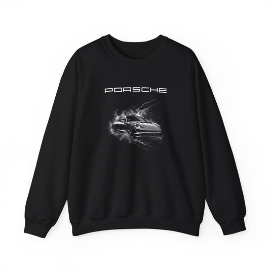 Porsche Taycan Sweatshirt - Men's Black Porsche Sweatshirt - Ideal Porsche Owner Gifts for Him and Her