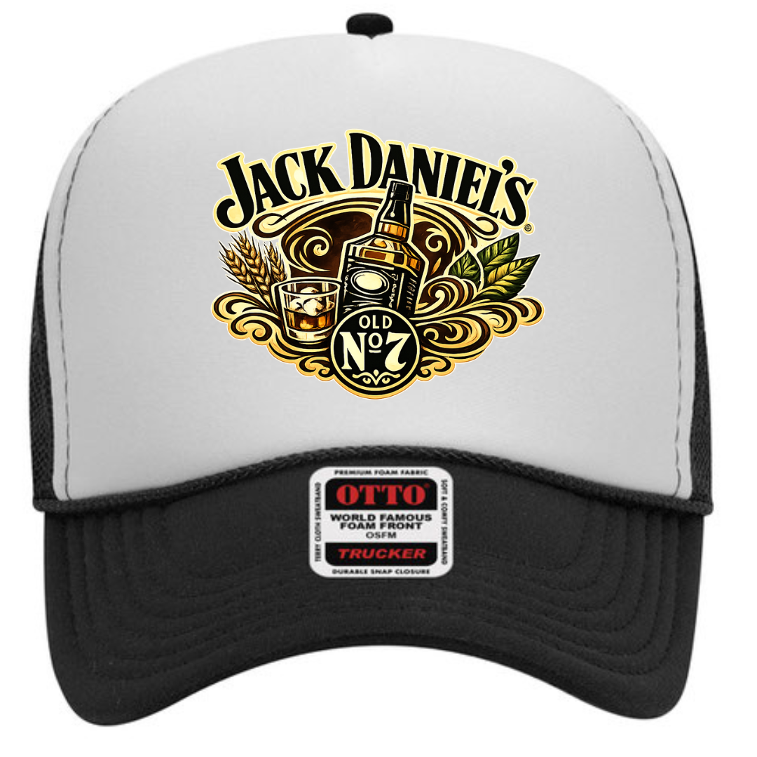 Jack Daniel’s Trucker Snapback Hat – Classic Whiskey Mesh Cap, Adjustable Fit