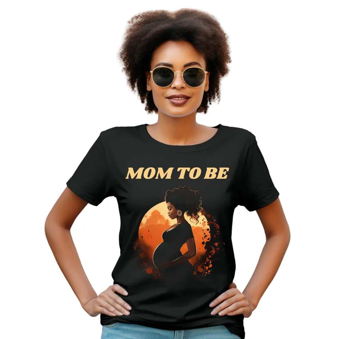 Mom-to-Be T-Shirt: Celebrate the Journey to Motherhood - Black Threadz