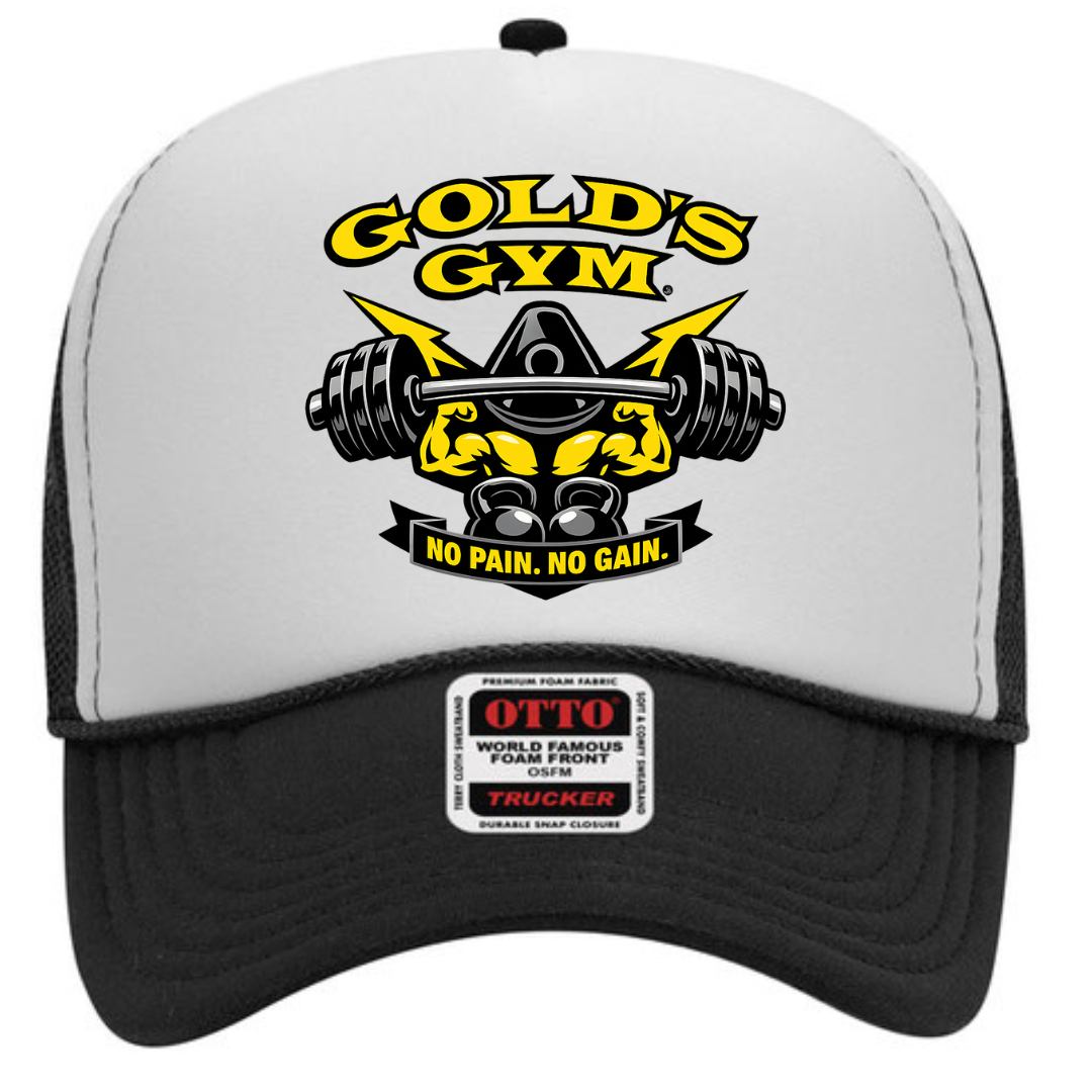 Gold’s Gym Trucker Snapback Hat – Classic Fitness Mesh Cap, Adjustable Fit