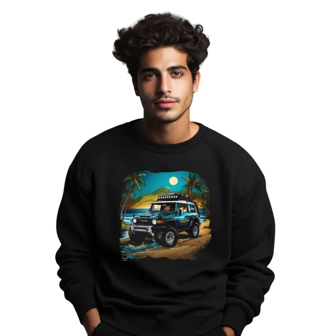 Toyota FJ Cruiser Adventure Sweatshirt - Off-Road Enthusiast Apparel - Black Threadz