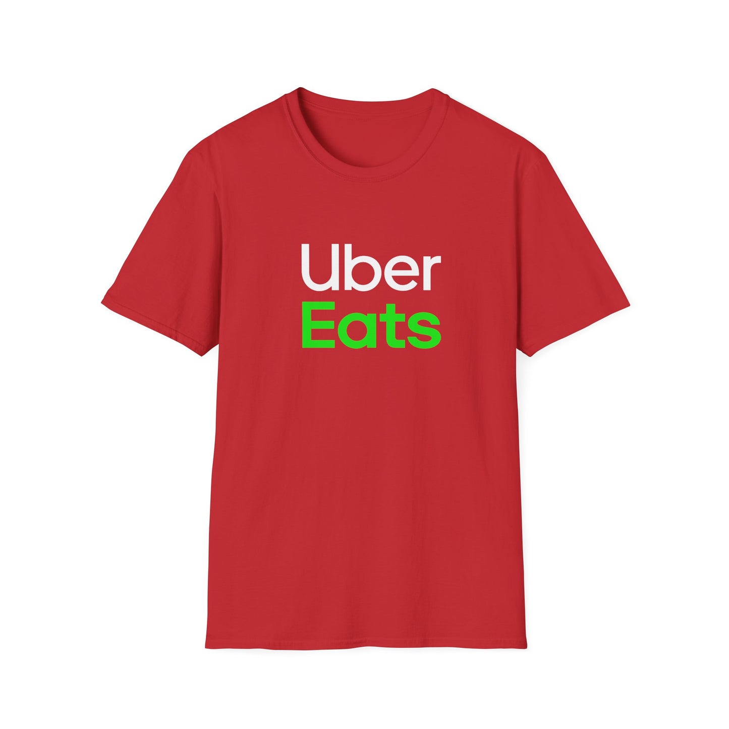 Uber Eats Graphic Tee - Unisex Cotton T-Shirt for Delivery Driver & Courier Gear | Official Uber Merch & Work Uniform | Logistics Apparel Streetwear - Perfect Foodie Gift & Uber Gift Delivery App Clothing