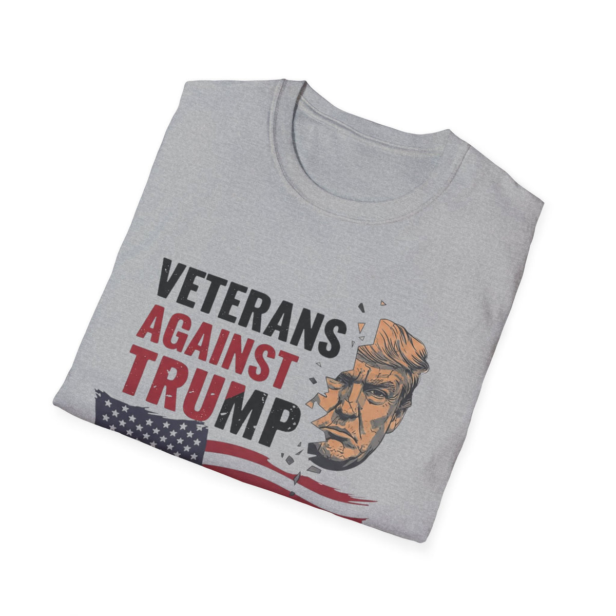 Veterans Against Trump T-Shirt | Patriotic No Kings & Protest Apparel