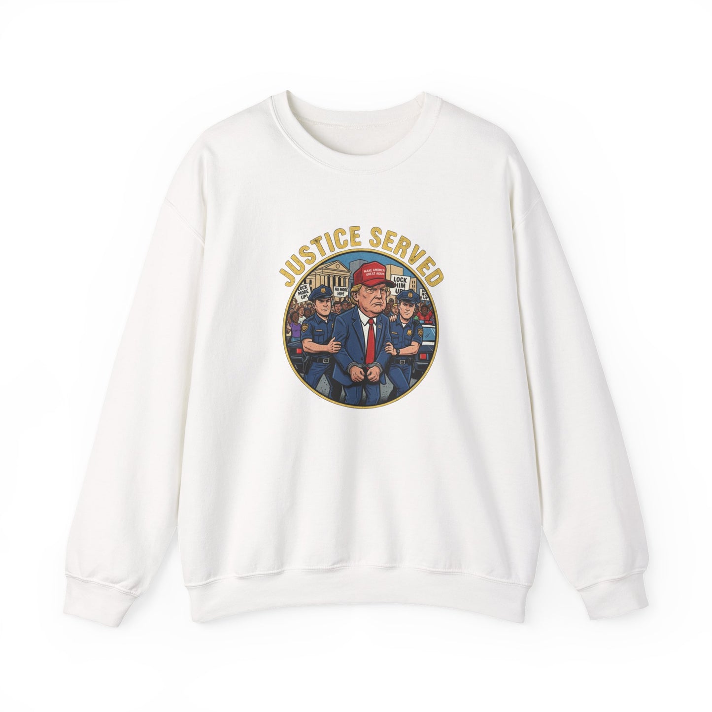 8 Crewneck Sweatshirt — Political Satire 'Is He Dead Yet?