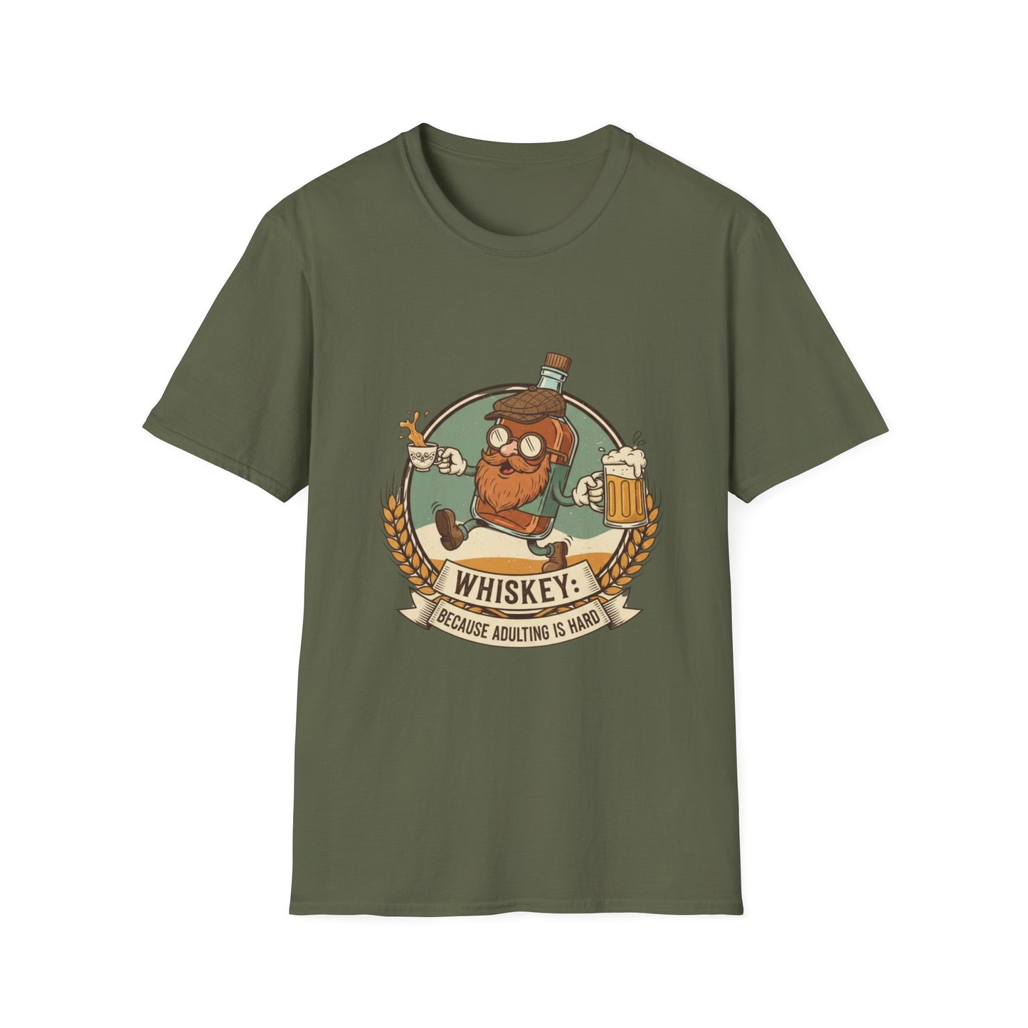 Funny Whiskey T-Shirt – Sarcastic Bourbon Graphic Tee – Whiskey Lover Humor Shirt – Unisex Drinking Party Top