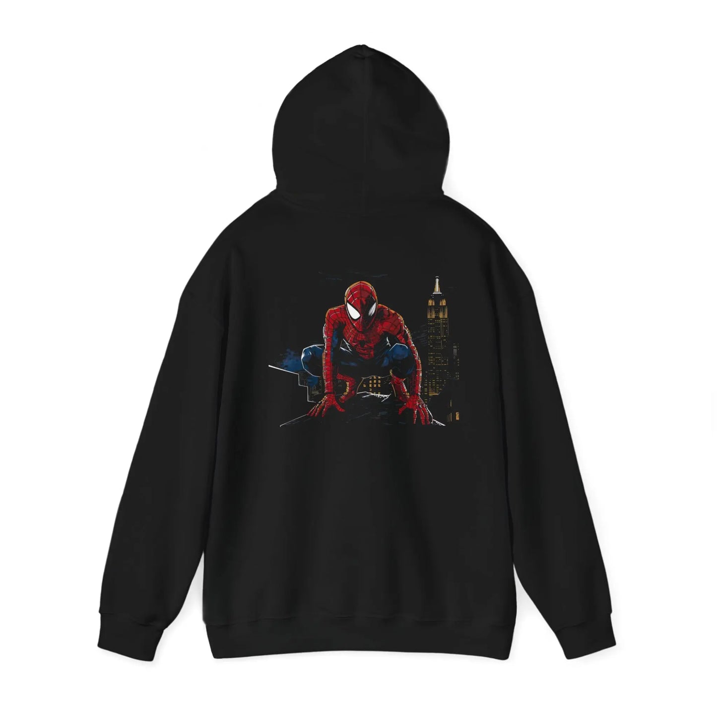 Marvel Icon: Spider-Man in New York City Black Hoodie - Black Threadz