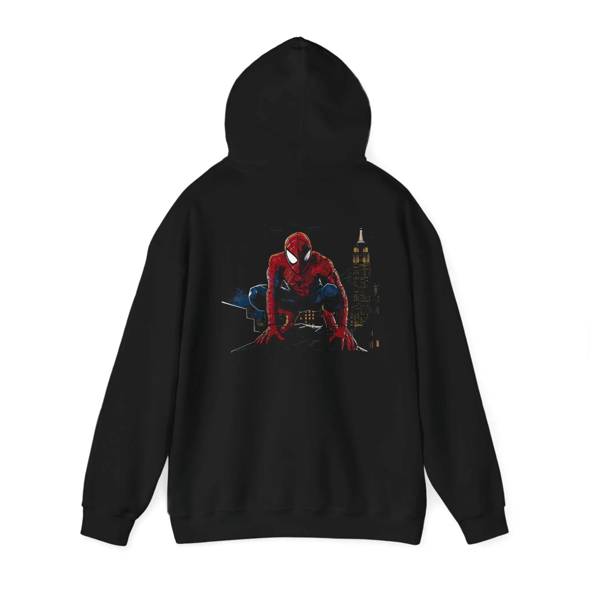 Marvel Icon: Spider-Man in New York City Black Hoodie - Black Threadz