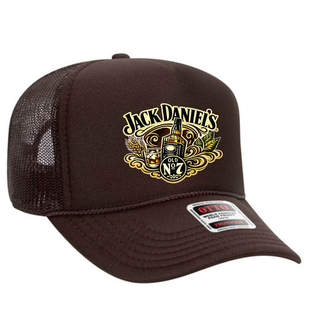 Jack Daniel’s Trucker Snapback Hat – Classic Whiskey Mesh Cap, Adjustable Fit