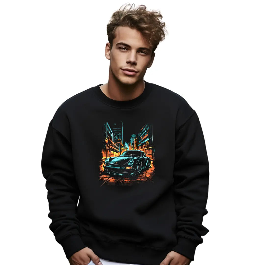Porsche Sweatshirt: Embrace Automotive Excellence - Black Threadz