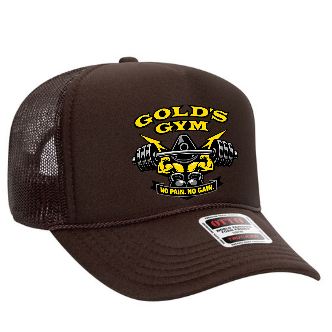 Gold’s Gym Trucker Snapback Hat – Classic Fitness Mesh Cap, Adjustable Fit