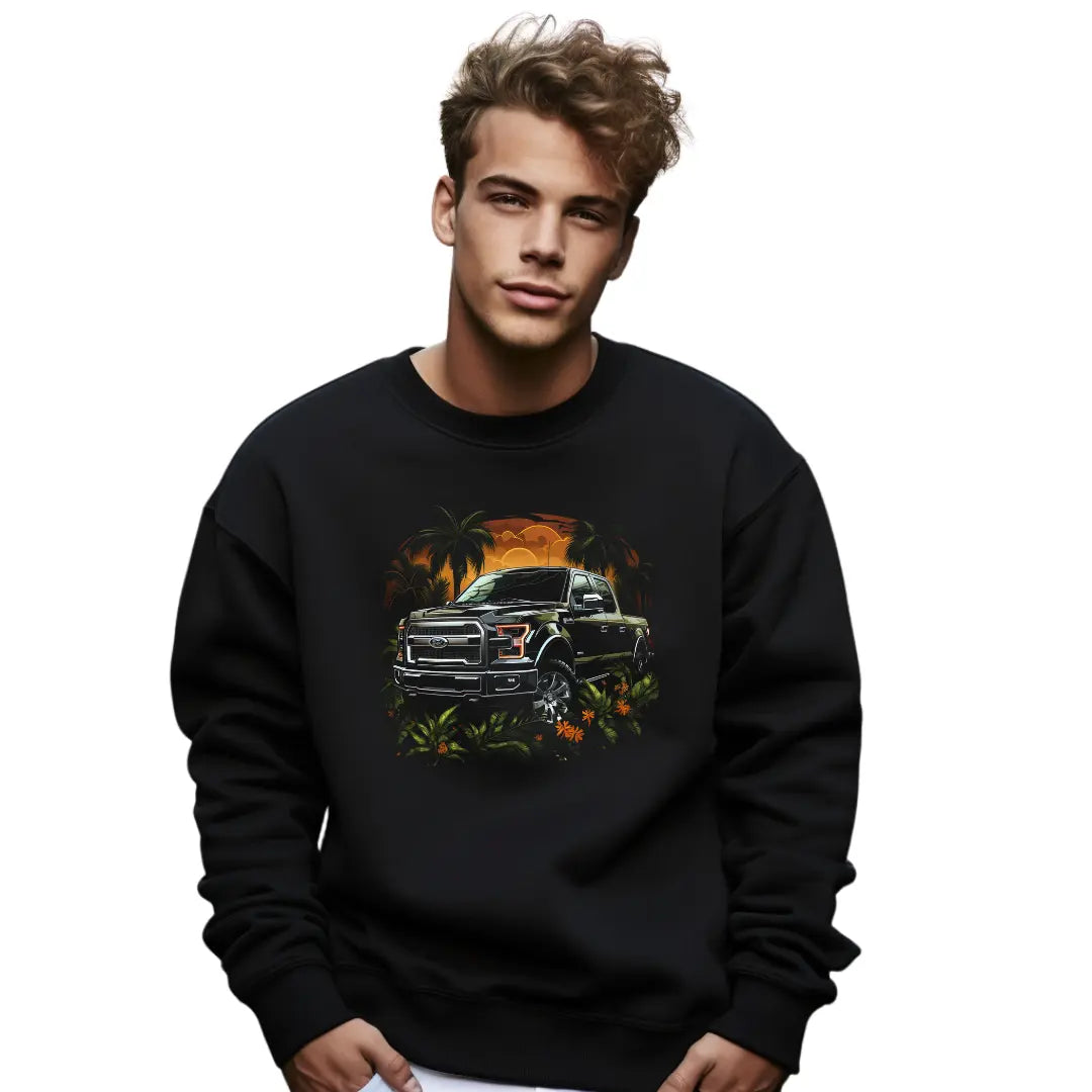 Ford F-150 Sweat Shirt: Embrace Rugged Style and Performance - Black Threadz