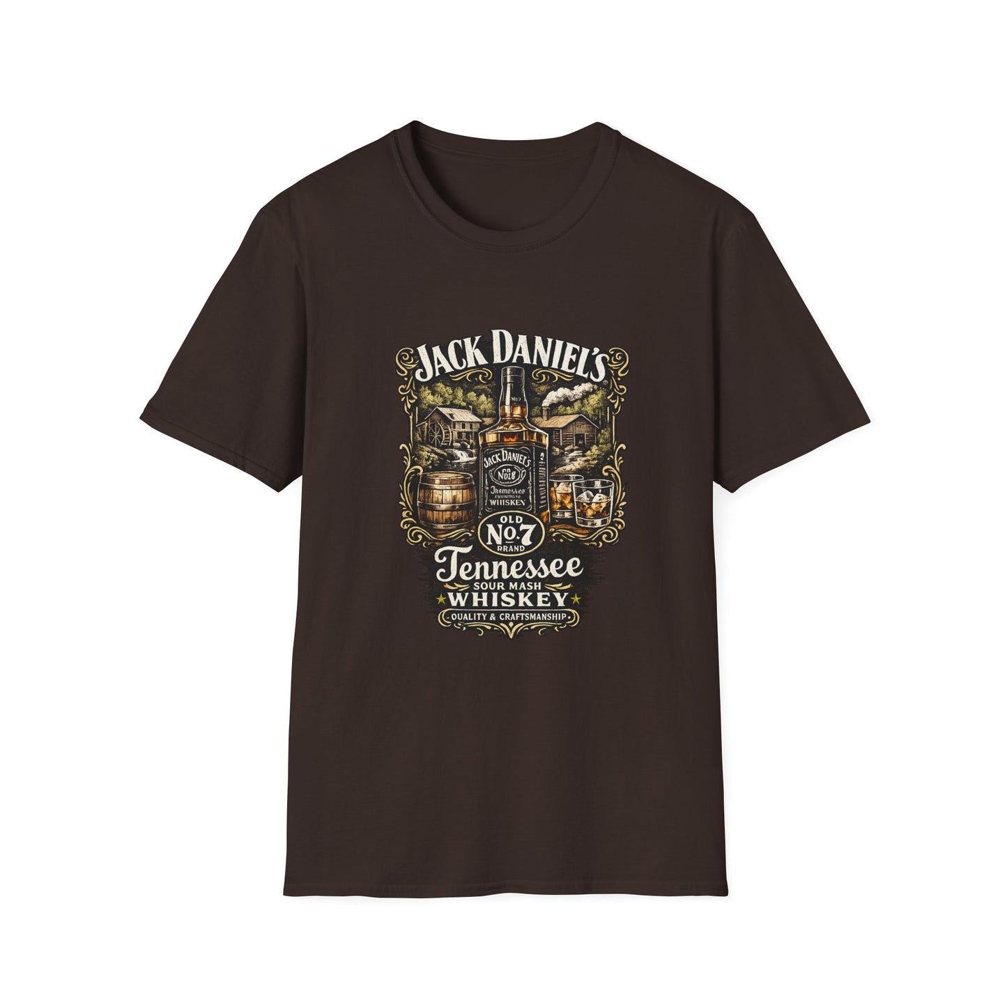 Jack Daniel’s T-Shirt – Whiskey Fan Tee, Tennessee Whiskey Shirt, Bar & Party Merch