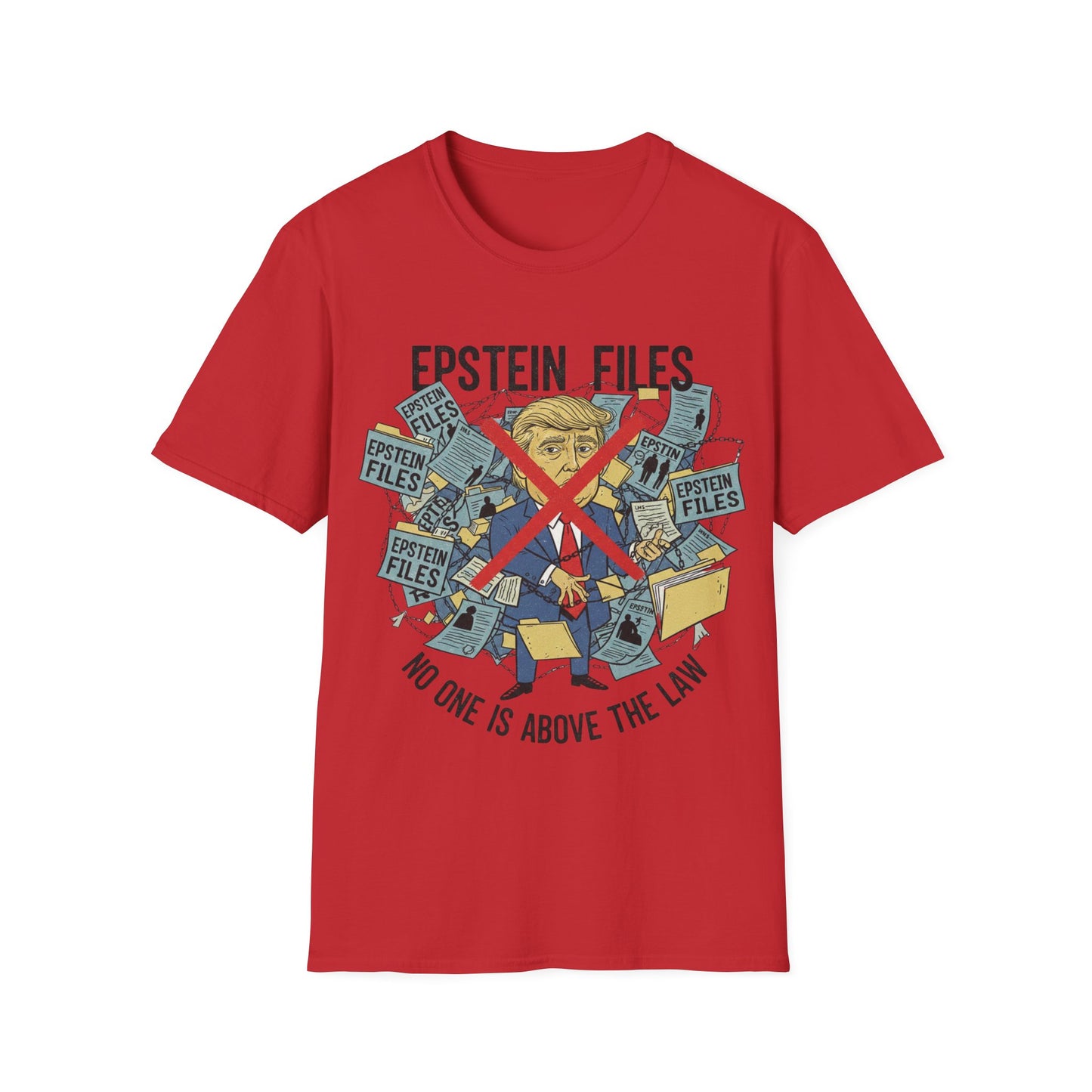 Trump in Epstein Files T-Shirt | Release the List Political Tee