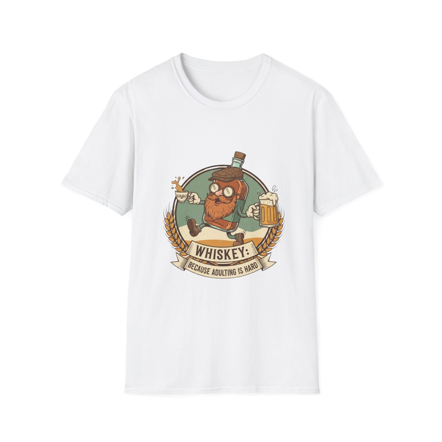 Funny Whiskey T-Shirt – Sarcastic Bourbon Graphic Tee – Whiskey Lover Humor Shirt – Unisex Drinking Party Top